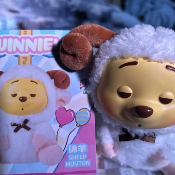 Disney Winnie the Pooh Plush in Sheep Costume - Yellow and White - Picture 2 of 4